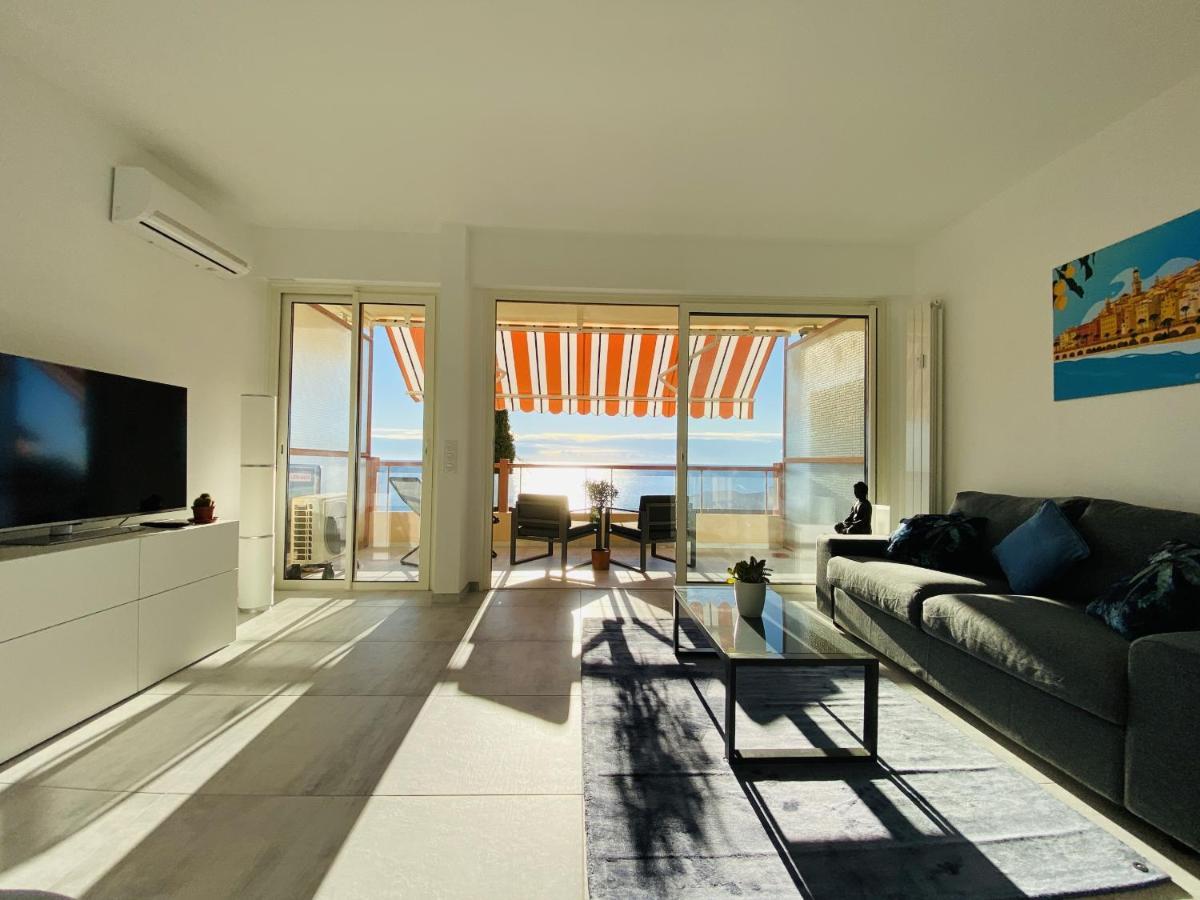 Le Vigia-Vue Mer-Terrasse-Climatisation-Parking Μεντόν Εξωτερικό φωτογραφία