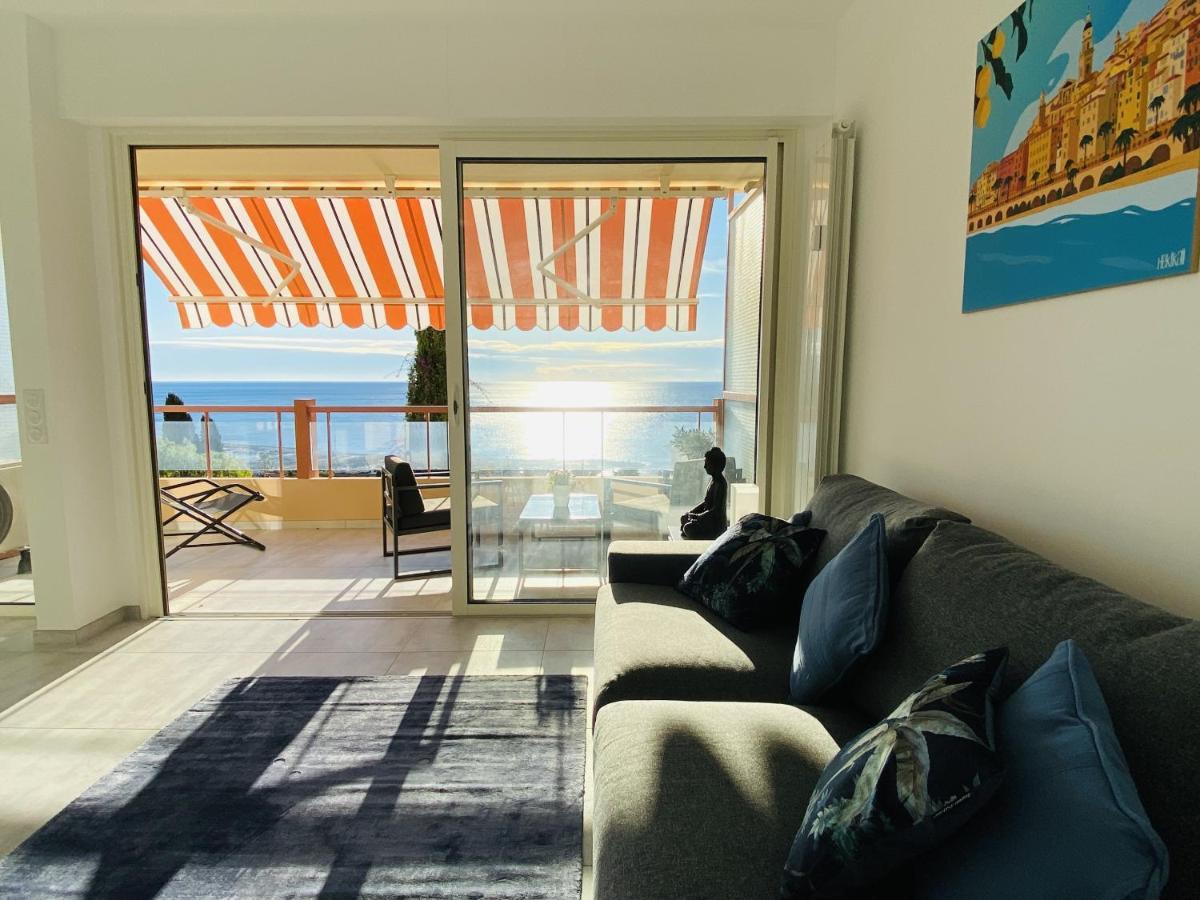 Le Vigia-Vue Mer-Terrasse-Climatisation-Parking Μεντόν Εξωτερικό φωτογραφία