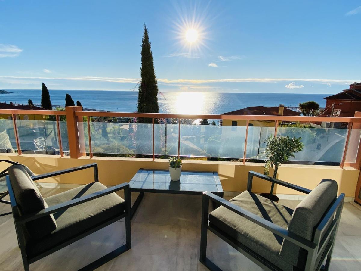 Le Vigia-Vue Mer-Terrasse-Climatisation-Parking Μεντόν Εξωτερικό φωτογραφία